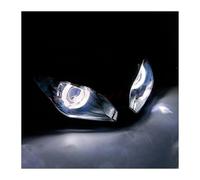 Per Ninja 300/250 Per NINJA300 2013 2014 2015 2016 2017 2018 EX300 Faro Per Moto Angel Eyes HID Headlight Faro Del Motociclo(bianca)