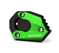 Per NINJA 650 2017-2021 2022 Supporto Del Piede Del Motociclo Del Basamento Laterale Della Copertura CNC Piastra Di Supporto Enlarger Pad Estensione Pad(Verde)