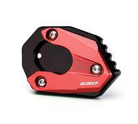 Per NINJA 650 2017-2023 Supporto Del Piede Del Motociclo Supporto Laterale Della Copertura CNC Piastra Di Supporto Ingranditore Pad Estensione Pad(Rosso)