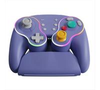 Per Nintendo Switch Pro Retro RGB Multicolor Light Wireless Gamepad con dock di ricarica rapida Enhanced Grip C