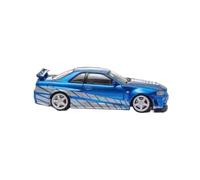 Per Nismo GTR R34 1:64 Modello di auto in lega pressofusa Collezione Serie di auto giocattolo decorative Decorazione da scrivania
