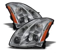 Per Nissan 04-06 Maxima Cromo Alloggiamento Ricambio Fari Coppia Set Se Sl