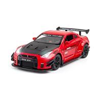 Per:Nissan Ares GTR R35 Pressofusione In Lega 1/24 Modello Di Auto Con Veicolo In Metallo Tirato Indietro(B)