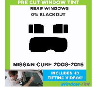 Per Nissan Cube 2008-2016 Pre Taglio Pellicola Finestrini Posteriore 0% Blackout