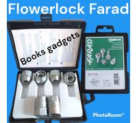 Per Renault Koleos 05.2008> Kit Dadi Antifurto Flower Lock Farad Cerchi Lega