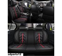 Per Nissan Dacia Renault Coprisedili Nero Linea Rossa 5 Posti Sportivi Eco Pelle