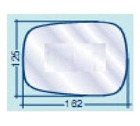 PER NISSAN KUBISTAR DAL 2003> VETRO SX CURVO CROMATO PER SPECCHIETTO RETROVISORE