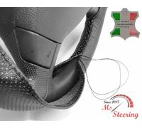 PER NISSAN MAXIMA 97-98 PERF NERO COPRIVOLANTE IN PELLE NERO CUCITURA