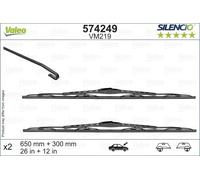 Per Nissan Note Lama Del Tergicristallo 13-22 (574249) OEM Valeo