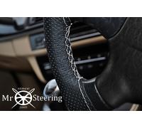 Per Nissan NV400 2011 + Perforata Volante IN Pelle Cover Bianco Doppio Stch