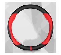 Per Nissan Per Kashka Per J11 Per J10 Per Blade Per XTrail Per March Per Tiida Per Kick Per Versa Per Juke Coprivolante Per Auto 38cm In Pelle PU Copertura Volante Auto(O red)