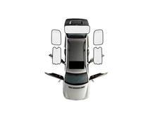 Per Nissan Per NV200 M20 Per Evalia 2010 2011 2012~2015 2016 Argento Esterno Nero Interno Auto Protezione Anti-UV Finestrino Anti-UV Per Sole Tendine Parasole Tendina Parasole(Rear Sunshades)