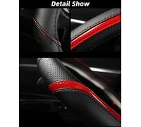 Per Nissan Per Rogue 2017 2018 2019 2020 Coprivolante Per Auto Accessori Per Interni Automobilistici In Pelle Coprivolante Custodia(O shape Orange)