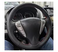 Per Nissan Per Tiida Per Sylphy Per Sentra Per Versa Per Note 2014 Coprivolante Per Auto In Microfibra Cucito A Mano Accessori Coprivolante(White Thread)