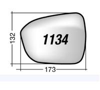 Per Nissan Qashqai da 2021 Vetro di Ricambio Dx per Specchio Retrovisore 173X132