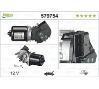Per Nissan Qashqai/Qashqai+2 Motore Tergicristallo 07-13 (579754) OEM Valeo