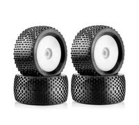 Per Nitro Per HPI Per HSP Per Kyosho Per Zd 4wd 1/8 4 Pezzi 140mm Off Road Per Buggy Pneumatici Ruote 17mm Mozzi Esagonali Rc Per Auto Da Per Corsa RC Ricambi Parti(White)