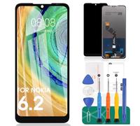 Per Nokia 6.2 Schermo LCD Per Nokia 7.2 Schermo di Ricambio TA-1200 Display LCD TA-1198 Touch Digitizer Assembly TA-1201, TA-1187, TA-1193, TA-1178, TA-1196, TA-1181 Kit di riparazione (nero)