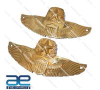 Per Norton BSA Benzina Carburante Serbatoio Distintivo Monogramma Adesivo Ottone