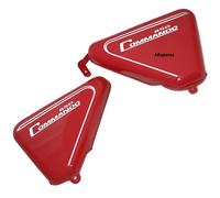 Per Norton Commando 850 Cassetta Attrezzi Olio Serbatoio Lato Panel Acciaio Red
