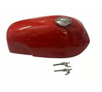 Per Norton Commando Fastback Acciaio Rosso Serbatoio Della Benzina + Coperchio &