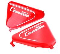 Per Norton Commando Roadster 850 Lato Pannello Acciaio Rosso Dipinta Aes