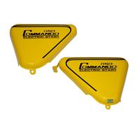 Per Norton Commando Roadster 850 Logo Giallo Dipinta Nero Righe Lato Panel Aes