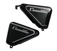 Per Norton Commando Roadster 850 Pannello Laterale Acciaio Nero Verniciato AEs