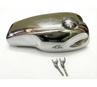 Per NORTON FEATHERBED SLIMLINE MANX STYLE Custom Lega Benzina Tank + Tappo &