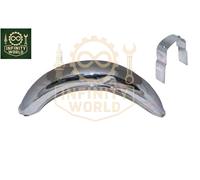 Per Norton Featherbed Slimline Parafango Anteriore con Supporto Cromato