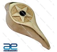 Per Norton Reale Enfield Testa Lampada Faro Interruttore Pomello Ottone BSA Aes