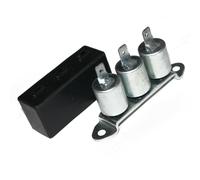 Per Norton Triumph BSA A50 Doppio Condensatore Confezione Con Cover & Supporto