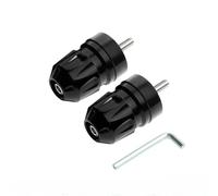 Per NS125LA RX125 NX125 NCR125 Manopole Manubrio Motocicletta Estremità Tappo contrappeso(Nero)