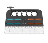 Per NS2 Base di Ricarica 4 Capacità Controller & 9 Caratteristiche di Archiviazione Cartuccia di Gioco Indicatori LED & Modalità di Luce RGB