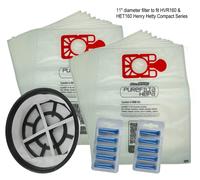 Per Numatic Compatto Hvr 160 Serie Henry Hetty Nuovo 20 Hepa Sacchetti + 2