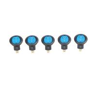 per nuovo 5Pcs Auto Marino 12V 20A Barca Spst Rotondo Su / Spento Rocker