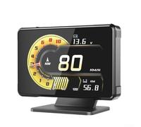 per obd2 per gps Head Up Display Auto Speed RPM Volt per obd2(English) | Dual per obd2 per gps mode, real-time speed RPM data, voltage monitor, turbo pressure check, fuel vehicle compatible