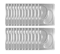 per occhi - 12 pezzi/24 pezzi riutilizzabili in silicone per la cura della pelle fatta in casa | Forma trasparente personalizzata per maschere per gli occhi in gel, toppe e bellezza sotto gli