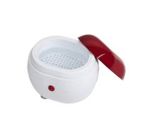 Per occhiali, Custodia for la pulizia automatica delle protesi dentarie, custodia portatile for la pulizia degli apparecchi di contenzione con filtro, pulizia senza sforzo,Pulizia gioielli