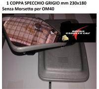 Per Om 35/40 Autocarro Coppa Grigio Specchio Retrovisore 230x180 Senza Morsetto