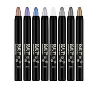 per ombretto, 8 matite per ombretto, a prova di macchie, ultra accentuate, leggere, mescolabili per trucco