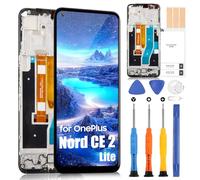 per One-Plus Nord CE 2 Lite LCD Display, per OnePlus Nord CE 2 Lite CPH2381 CPH2409 LCD Schermo Touchscreen Digitazer Assembly Sostituzione con Riparazione Kit (Nero Con Telaio)