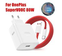 Per OnePlus 80W SuperVOOC Caricatore da muro veloce UE per OnePlus 10 11 12 Nord CE 2 3 Lite OPPO realme 10 GT NEO 2 3 Tipo C Cavo USB