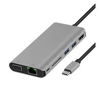 Per Onten 9591bd 8 In 1 Usbc Typec A Pd Usbc Typec Ricarica Gigabit Ethernet Dual Usb 30 Hdmi Vga S