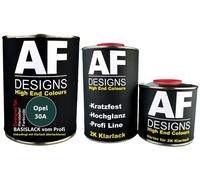 PER OPEL 30A Dark Yellow Green Metallic 2,5L Set vernice auto vernice traspar...