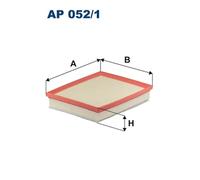 Filtron Filtro aria AP 052/1 per Opel Astra K (B16) 1.5 2019-2022