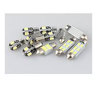 per Opel Astra H OPC GTC Caravan Saloon Estate Hatchback (2004-2009), 15 Pezzi di Luce Targa a LED + Kit Lampadina luci Interne