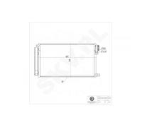 Per Opel Combo Fiat Doblo 1.4 Alfa Romeo Mito Vauxhall Condensatore Di Clima