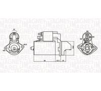 Magneti Marelli 063721334010 Motorino Avviamento Opel, Vauxhall, S