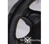 Per Opel Movano 03 + Perforata Copertura Del Volante IN Pelle Giallo Doppio S.